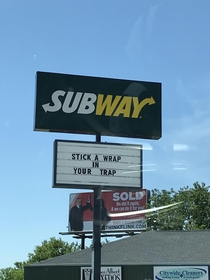 This Subway sign
