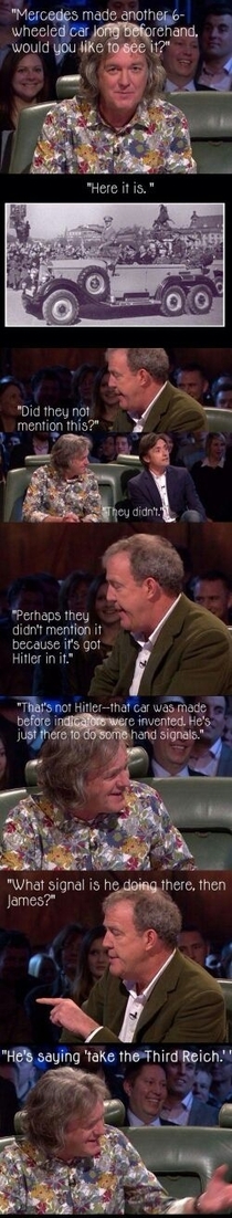 This sums up Top Gear very well