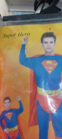 This Superman costume at a Chinese costume shop
