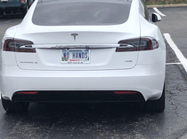 This Tesla license plate