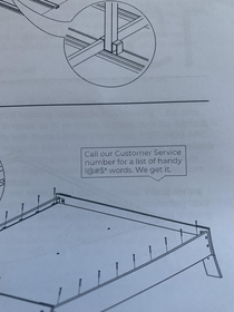 This text in my assembly directions from Ashley Furniture