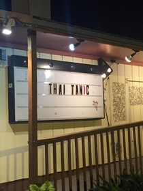 This Thai restaurants name