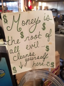 This tip jar