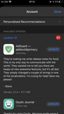 This update description