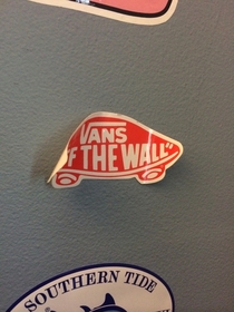 This vans sticker takes the company slogan very seriously