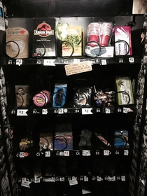 This vending machine in a Seattle bar has only the essentials