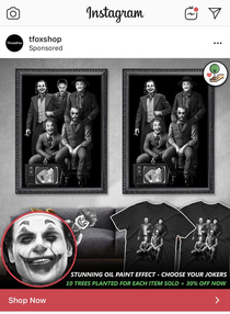 This web store offers a Joker family picture with or without Jared Leto
