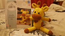 This wee giraffe I crocheted