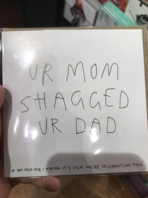 This wonderful birthday card I found yesterday