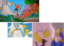 Thought it appropriate for Easter God is the only Simpsons character with  fingers