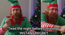 Thought itd be a fun thing to eat the worlds hottest pepper and try and read Christmas poem for the kids on Christmaswent all kinds of wrong Video in comments