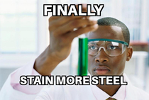 Thought of this after looking at stainless steel bolts at work