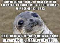 Thought this was mostly awkward on her part and not the best way to meet