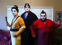 Three beautiful geishas