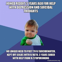 Three years later and life keeps getting better Thanks Reddit