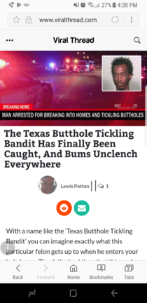 Thus the tales of Texas Butthole Tickler comes to an end