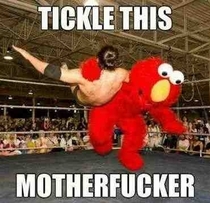 Tickle me elmo was my favourite toy as a young child and my aunt just sent me this