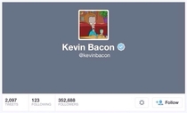 TIL Kevin Bacons twitter pic is picture of Roger the Alien dressed as Kevin Bacon