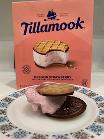 Tillamooks Oregon Strawberry Ice Cream Sandwich