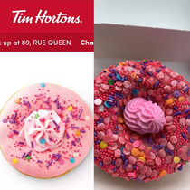 Tim Hortons Strawberry Dream Doughnut 