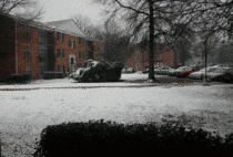 Time lapse of  in of snow