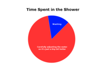 Time spent in the shower 