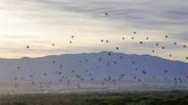 Timelapse of the  Albuquerque Balloon Fiesta The largest balloon event in the world