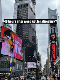 Times Square after NY made  legal