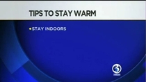 Tips to stay warm
