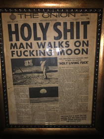 To celebrate the th anniversary of the Moon landing heres an article the Onion wrote