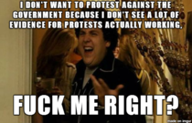 To everyone telling the US Redditors we should be protesting