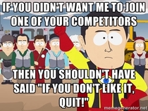 To my ex boss now practically begging me to reconsider joining a competitor