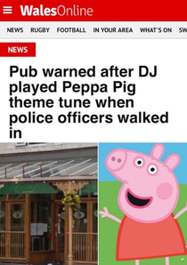 To play a tune Peppa pig theme tune at DJ