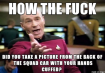 To the guy that took a picture of the cop textingseriously