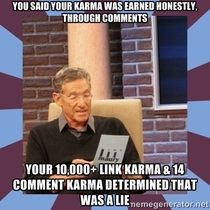 To the honest karma farmer