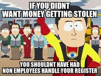 To the idiot I fired last week