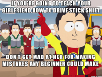To the redditor complaining about teaching his girlfriend stick-shift