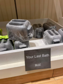 Toaster bath bomb at the mall