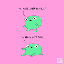 Today the green being talks about friendship  oc