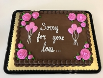 Today was my last day at work so I bought the team a cake