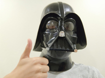 Todays my last day in a school and Im going with a Darth Vader helmet