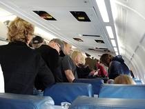 Todays United flight when they announce they are overbooked