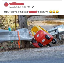 Toddler car wreck
