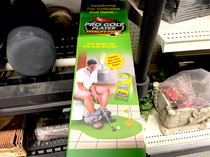 Toilet golf - comes with a do not disturb sign for immersive experience