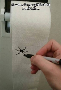 Toilet paper prank