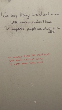 Toilet poetry