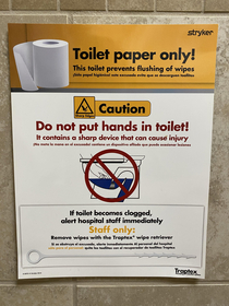 Toilets can come with hands free poop knife