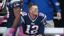 Tom Brady left hanging
