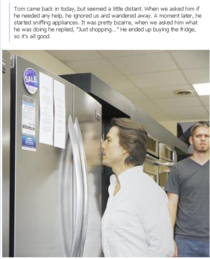 Tom Cruise buys a fridge