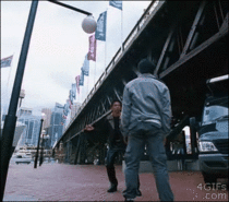 Tony Jaa takes out a streetlamp
